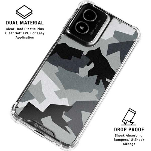 Urban Camouflage Black Moto G Power 5G (2024) Clear Case