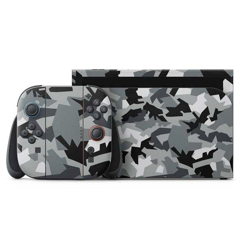 Urban Camouflage Black Nintendo Skins