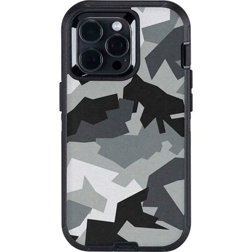 Urban Camouflage Black Otterbox Defender iPhone Skin