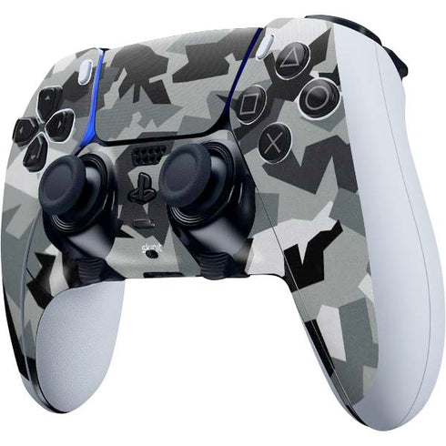 Urban Camouflage Black PS5 DualSense Edge Pro Controller Skin