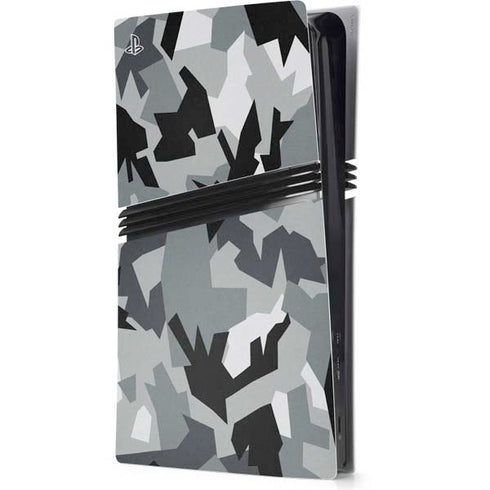 Urban Camouflage Black PS5 Pro Console Skin