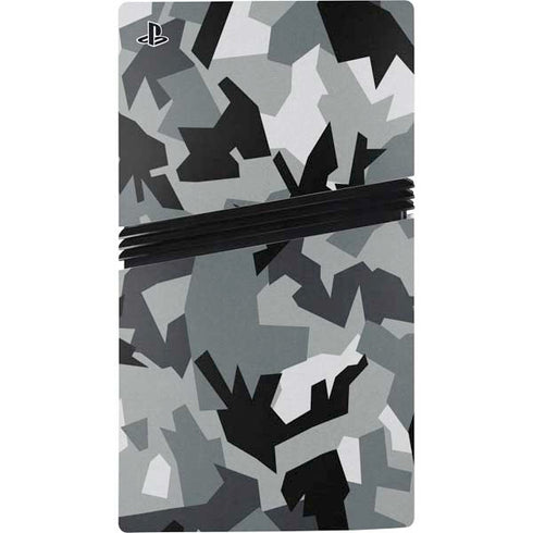 Urban Camouflage Black PS5 Pro Console Skin