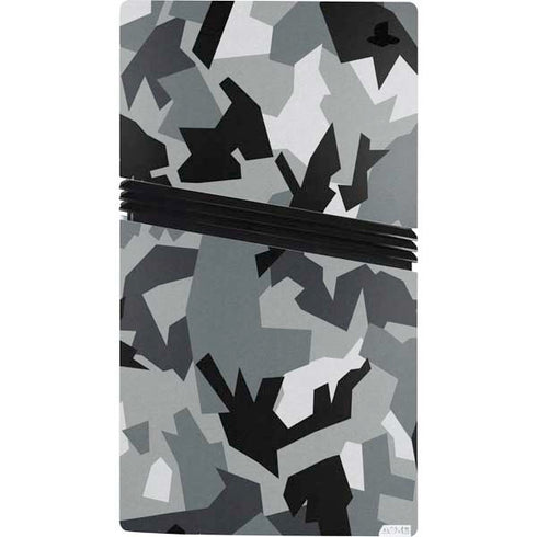 Urban Camouflage Black PS5 Pro Console Skin
