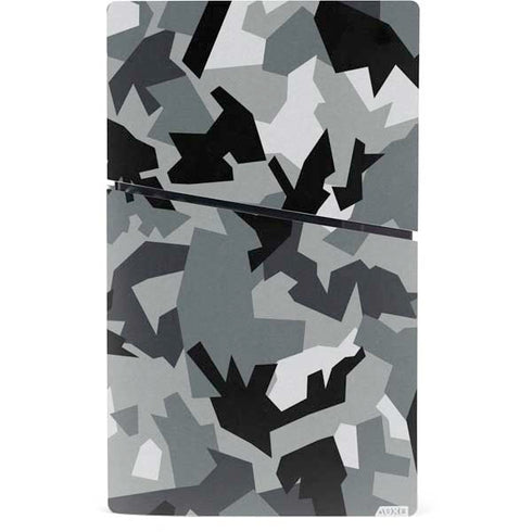 Urban Camouflage Black PS5 Slim Digital Edition Console Skin