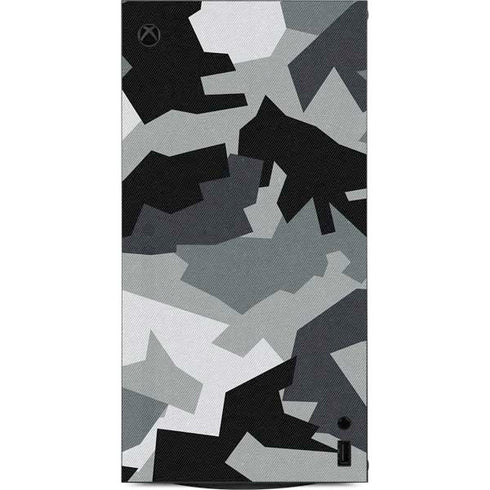 Urban Camouflage Black XBox Series X Digital Edition Console Skin