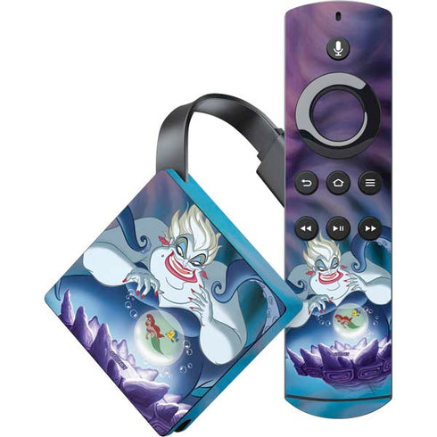 Disney Villains Ursula Ariel and Flounder Amazon Fire TV Skin