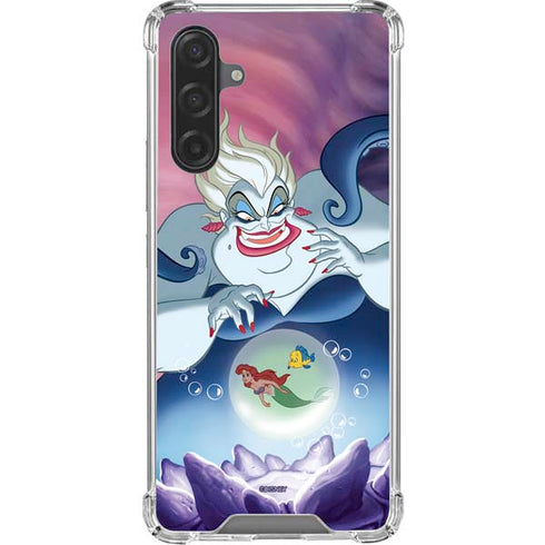 Disney Villains Ursula Ariel and Flounder Galaxy A17 Clear Case