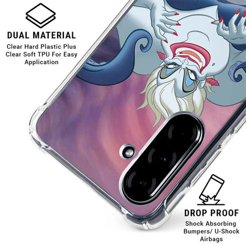 Disney Villains Ursula Ariel and Flounder Galaxy A36 5G Clear Case