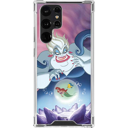 Disney Villains Ursula Ariel and Flounder Galaxy S23 Ultra Clear Case