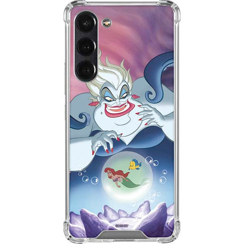 Disney Villains Ursula Ariel and Flounder Galaxy S24 FE Clear Case