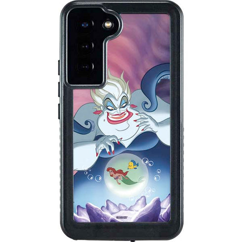 Disney Villains Ursula Ariel and Flounder Galaxy S24 Plus Waterproof Case