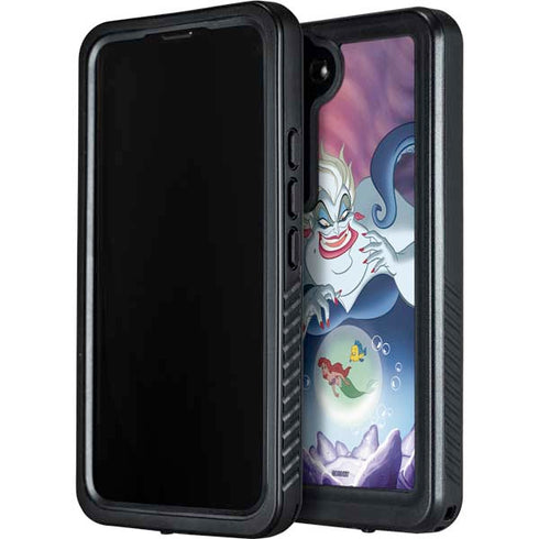 Disney Villains Ursula Ariel and Flounder Galaxy S24 Plus Waterproof Case