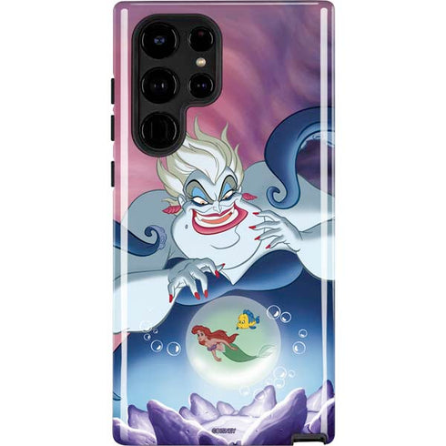 Disney Villains Ursula Ariel and Flounder Galaxy Cases