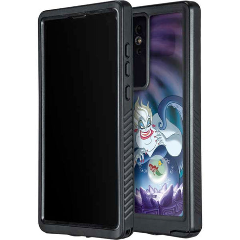 Disney Villains Ursula Ariel and Flounder Galaxy S24 Ultra Waterproof Case