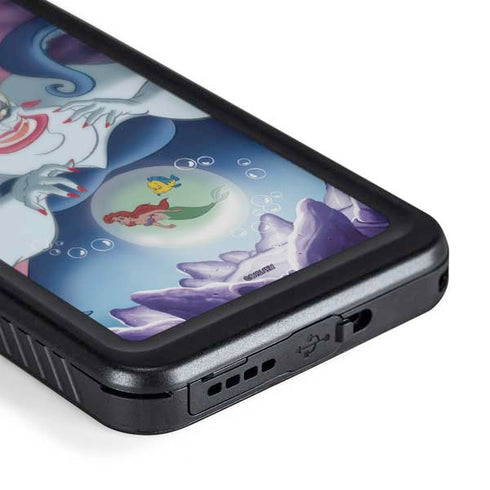 Disney Villains Ursula Ariel and Flounder Galaxy S24 Waterproof Case