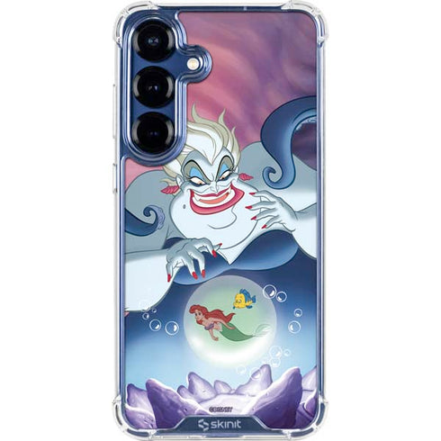 Disney Villains Ursula Ariel and Flounder Galaxy S25 Clear Case