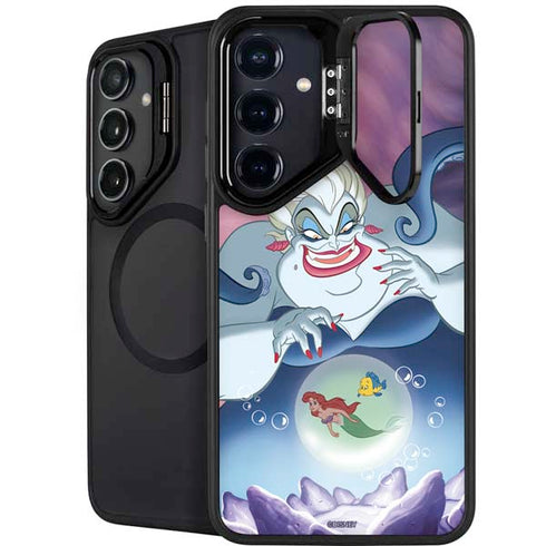 Disney Villains Ursula Ariel and Flounder Galaxy S25 FE Kickstand Case