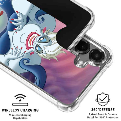 Disney Villains Ursula Ariel and Flounder Galaxy S26 Plus Clear Case