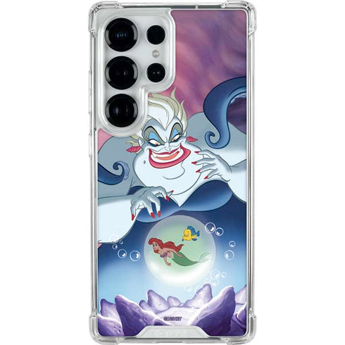 Disney Villains Ursula Ariel and Flounder Galaxy S26 Ultra Clear Case