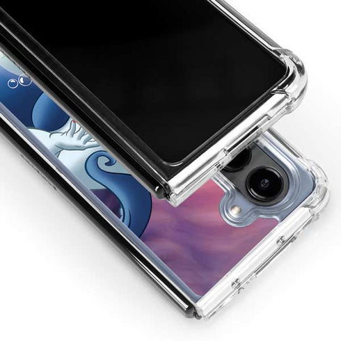 Disney Villains Ursula Ariel and Flounder Galaxy Z Fold5 5G Clear Case
