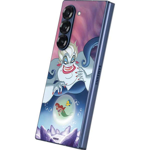 Disney Villains Ursula Ariel and Flounder Galaxy Z Fold6 Skin
