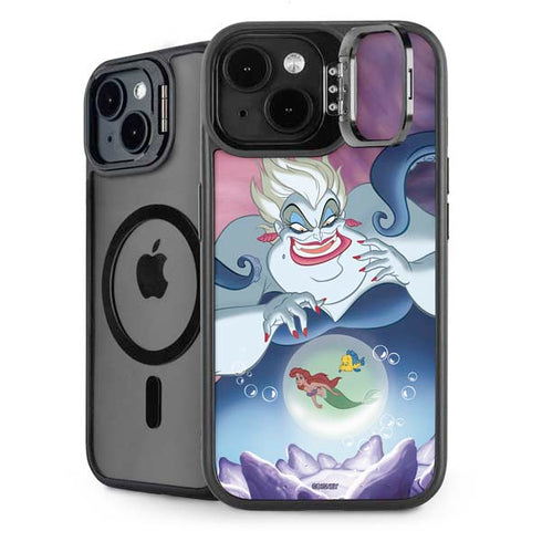 Disney Villains Ursula Ariel and Flounder iPhone 14 Plus Kickstand Case