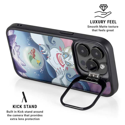 Disney Villains Ursula Ariel and Flounder iPhone 14 Pro Kickstand Case