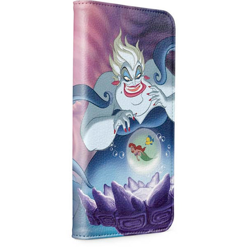 Disney Villains Ursula Ariel and Flounder iPhone 15 Pro Max Folio Case