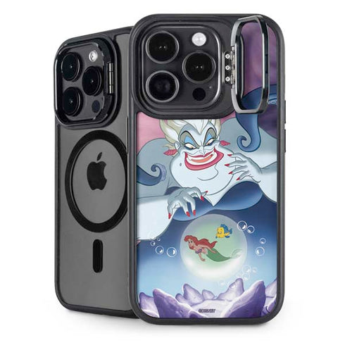 Disney Villains Ursula Ariel and Flounder iPhone 15 Pro Max Kickstand Case