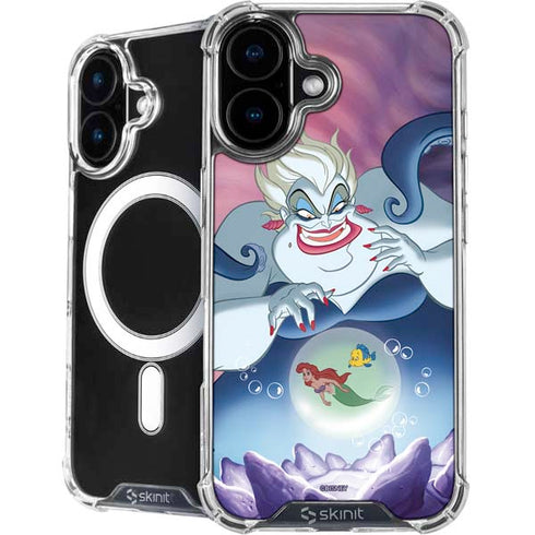 Disney Villains Ursula Ariel and Flounder iPhone 16 MagSafe Case
