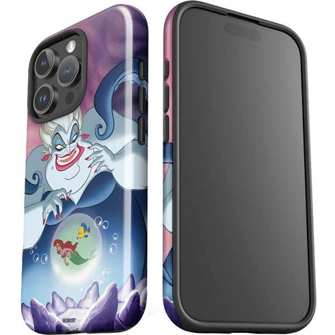 Disney Villains Ursula Ariel and Flounder iPhone 16 Pro Impact Case