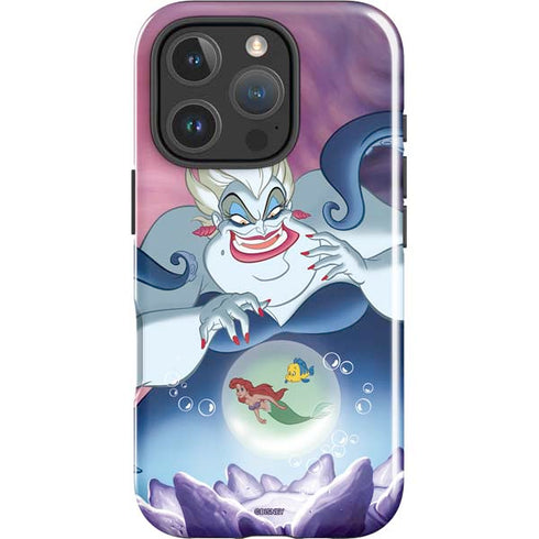 Disney Villains Ursula Ariel and Flounder iPhone 16 Pro Max Impact Case