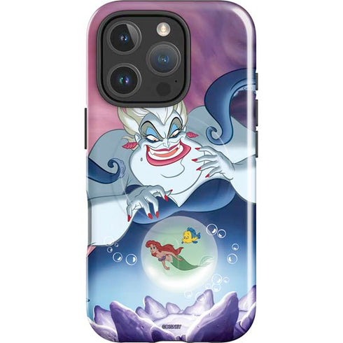 Disney Villains Ursula Ariel and Flounder iPhone 16 Pro Max Magsafe Impact Case