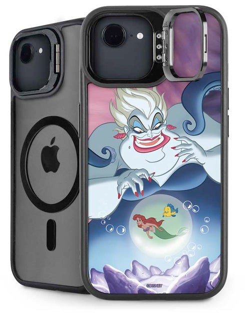 Disney Villains Ursula Ariel and Flounder iPhone 16e Kickstand Case