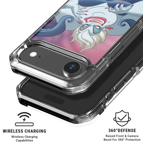 Disney Villains Ursula Ariel and Flounder iPhone 17 Air Clear Case