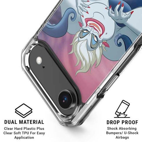 Disney Villains Ursula Ariel and Flounder iPhone 17 Air Clear Case
