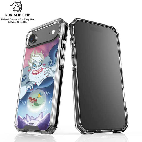 Disney Villains Ursula Ariel and Flounder iPhone 17 Air Clear Case