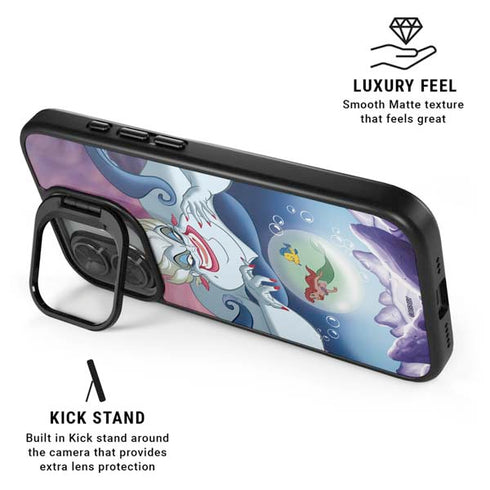 Disney Villains Ursula Ariel and Flounder iPhone 17 Kickstand Case