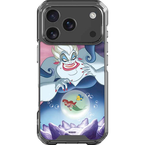 Disney Villains Ursula Ariel and Flounder iPhone 17 Pro Clear Case
