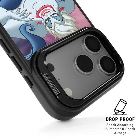 Disney Villains Ursula Ariel and Flounder iPhone 17 Pro Kickstand Case
