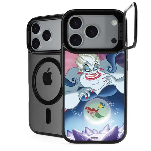 Disney Villains Ursula Ariel and Flounder iPhone 17 Pro Max Kickstand Case