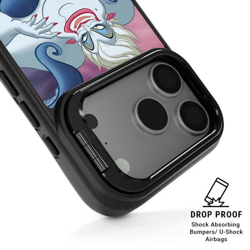 Disney Villains Ursula Ariel and Flounder iPhone 17 Pro Max Kickstand Case