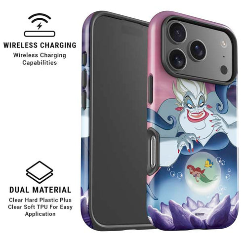 Disney Villains Ursula Ariel and Flounder iPhone 17 Pro Max Magsafe Impact Case