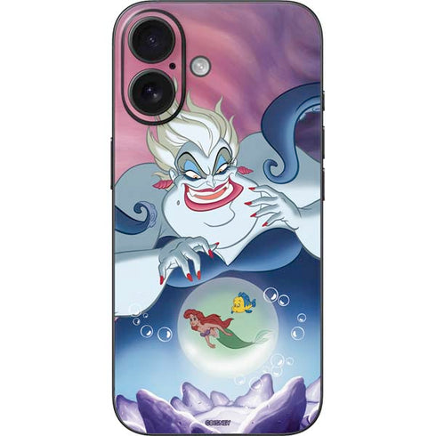 Disney Villains Ursula Ariel and Flounder iPhone 17 Skin