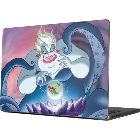Disney Villains Ursula Ariel and Flounder Apple MacBook Pro 14-inch Skin