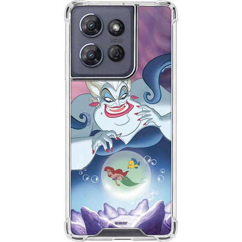 Disney Villains Ursula Ariel and Flounder Moto G 5G (2025) Clear Case