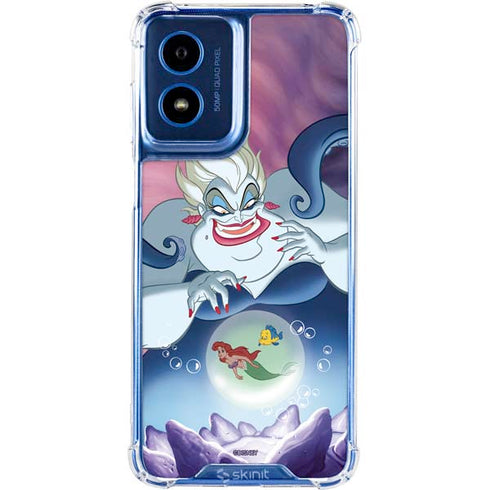 Disney Villains Ursula Ariel and Flounder Moto G 5G (2024) Clear Case