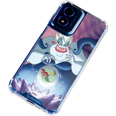 Disney Villains Ursula Ariel and Flounder Moto G Play 4G (2024) Clear Case