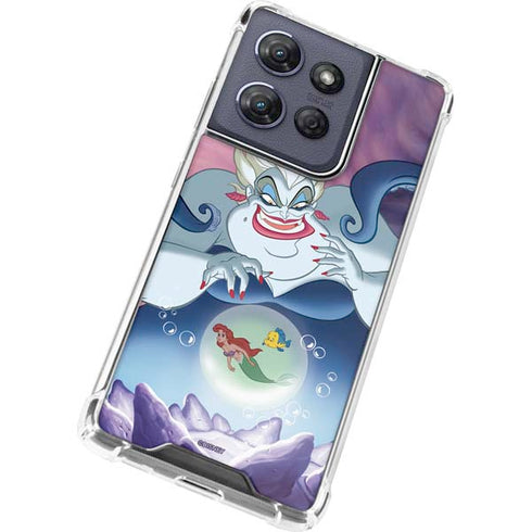 Disney Villains Ursula Ariel and Flounder Moto G Play 5G (2025) Clear Case