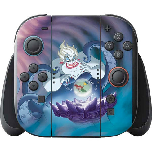 Disney Villains Ursula Ariel and Flounder Nintendo Switch 2 (2025) with Joy-Con Skin